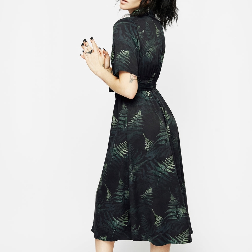 Fernery Midi Shirt Dress